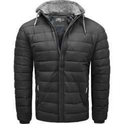 Kurtka męska ocieplana czarna Recea. Czarne kurtki męskie Recea, na zimę, l, bez wzorów, eleganckie, bez kaptura. Za 139.00 zł.
