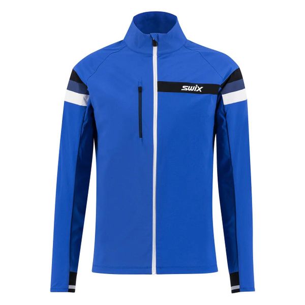 Kurtka narciarska Swix Focus. Niebieskie kurtki narciarskie i snowboardowe damskie Swix, m, bez wzorów, z materiału, bez kaptura, na fitness i siłownię. Za 479.95 zł.