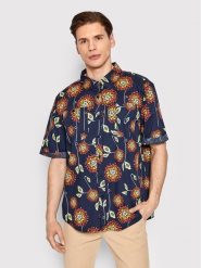 Brixton Koszula Charter X 01267 Granatowy Relaxed Fit. Niebieskie koszule męskie Brixton, m, bez wzorów, z bawełny, bez kołnierzyka, bez ramiączek. Za 289.99 zł.