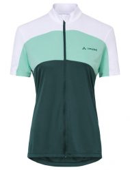 Koszulka damska Matera FZ Tricot. Zielone bluzki sportowe damskie Vaude, bez wzorów, z materiału, bez ramiączek. Za 298.85 zł.
