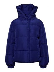 Pieces Kurtka pikowana w kolorze niebieskim rozmiar: XS. Niebieskie kurtki damskie Pieces, xs, bez wzorów, bez kaptura. Za 74.28 zł.