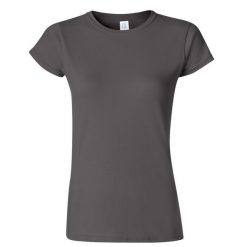 Koszulka Damska Krótki Rękaw Soft Style. Fioletowe bluzki damskie Gildan, m, bez wzorów, sportowe, bez kołnierzyka, bez ramiączek. Za 46.99 zł.