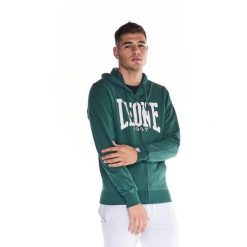 Męska zapinana na zamek bluza z kapturem Leone 1947 Apparel. Zielone bluzy sportowe męskie LEONE 1947 APPAREL, bez wzorów, z tkaniny, sportowe, bez kołnierzyka, bez ramiączek. W wyprzedaży za 154.80 zł.