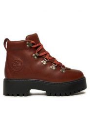 Timberland Trapery Stone Street Mid TB0A27VJEM61 Brązowy. Brązowe trapery damskie Timberland, ze skóry, bez obcasa. Za 469.99 zł.