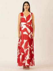 APART Sukienka w kolorze czerwono-białym rozmiar: 42. Czerwone sukienki damskie Apart, bez wzorów, bez kołnierzyka, bez ramiączek, maxi. Za 291.25 zł.