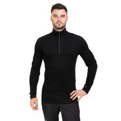 Koszulka Smartwool Classic Thermal Merino Base Layer 1/4 Zip. Czarne bielizna termoaktywna męska Smartwool, m, bez wzorów, z wełny. Za 589.99 zł.