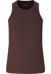 Damski tank top Athlecia Tinashe V2. Brązowe topy sportowe damskie Athlecia, bez wzorów, z materiału, bez ramiączek. Za 137.00 zł.