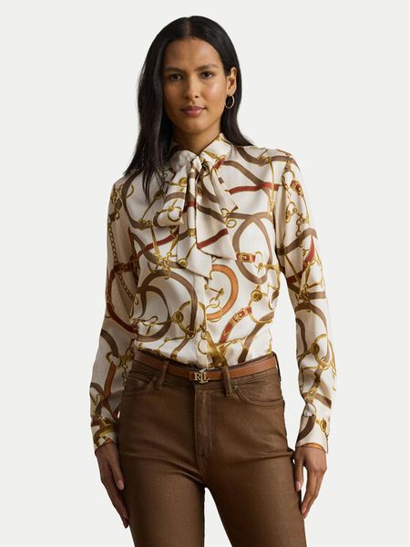 LAUREN RALPH LAUREN Koszula 200979807001 Biały Straight Fit. Białe koszule damskie Lauren Ralph Lauren, s, bez wzorów, z syntetyku, bez kołnierzyka, bez ramiączek. Za 459.99 zł.