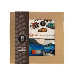 VW T4 — paczka (Zawartość paczki: koszulka, torba, kubek, słodycze; Rozmiar koszulki / bluzy: S (damska); Kolor koszulki / bluzy: jasnoszary melanż; R. Szare t-shirty damskie nikiniki, s, bez wzorów, z bawełny, bez kołnierzyka. Za 169.00 zł.