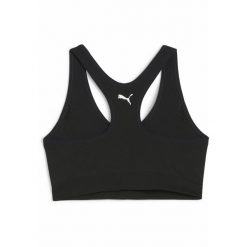 Stanik sportowy damski PUMA 4Keeps Shapelux Bra. Czarne biustonosze sportowe damskie Puma, bez wzorów. W wyprzedaży za 134.00 zł.