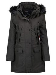 Geographical Norway Parka "Corta" w kolorze czarnym rozmiar: XL. Czarne parki damskie Geographical Norway, xl, bez wzorów. Za 384.83 zł.