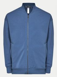 Hanro Bluza Natural Living 75963 Niebieski Regular Fit. Niebieskie bluzy bez kaptura męskie Hanro, l, z bawełny. Za 419.99 zł.