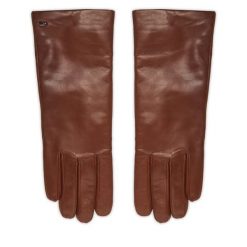 Rękawiczki Damskie Weekend Max Mara. Brązowe rękawiczki damskie Weekend Max Mara, bez wzorów. Za 669.99 zł.