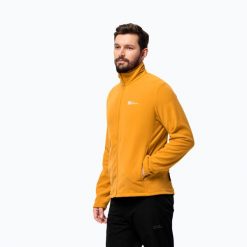 Bluza polarowa męska Jack Wolfskin Taunus Fz. Brązowe bluzy bez kaptura męskie Jack Wolfskin, m, z polaru. Za 229.99 zł.