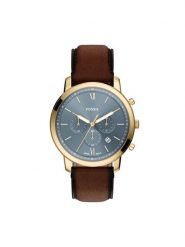 Fossil Zegarek Neutra FS6162 Brązowy. Brązowe zegarki męskie Fossil. Za 779.99 zł.
