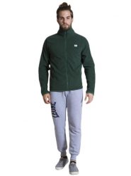 Leone 1947 Apparel Micro Polar męska kurtka zapinana na zamek. Zielone kurtki treningowe męskie LEONE 1947 APPAREL, m, bez wzorów, z polaru, na fitness i siłownię. Za 63.11 zł.