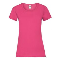 Koszulka Damska Valueweight. Czerwone t-shirty damskie Fruit of the Loom, xs, bez wzorów, bez kołnierzyka. Za 30.99 zł.