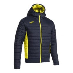 Kurtka z kapturem Joma Urban V. Niebieskie kurtki męskie Joma, bez wzorów, z puchu, sportowe, z kapturem. W wyprzedaży za 313.35 zł.