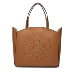 Torebka KARL LAGERFELD. Brązowe torebki klasyczne damskie Karl Lagerfeld, bez wzorów, bez dodatków. Za 1,039.00 zł.