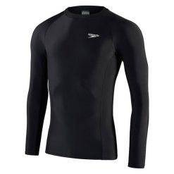 Koszulka długi rękaw do pływania męska Speedo Rash Top. Czarne koszulki męskie z długim rękawem Speedo, m. Za 257.37 zł.