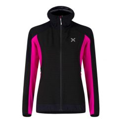Bluza softshellowa damska Montura Premium Wind Hoody Jacket z kapturem. Czarne bluzy z kapturem damskie MONTURA. Za 429.99 zł.