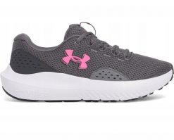 Buty do biegania damskie Under Armour Charged Surge 4. Szare obuwie treningowe damskie Under Armour, do biegania. Za 170.99 zł.