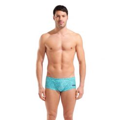 Spodenki kąpielowe męskie Arena Allover Swim Low Waist Short. Niebieskie kąpielówki męskie Arena, m, do pływania. Za 179.99 zł.