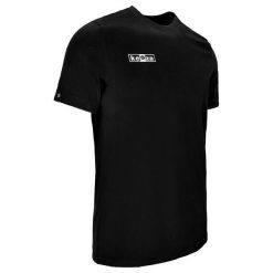 Koszulka bawełniana KEEZA Basic. Czarne t-shirty sportowe męskie KEEZA, z bawełny, bez ramiączek, do piłki nożnej. Za 32.00 zł.