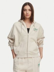 Tommy Hilfiger Bluza Terry WW0WW47845 Kremowy Relaxed Fit. Białe bluzy bez kaptura damskie Tommy Hilfiger, xl, z bawełny. Za 649.99 zł.