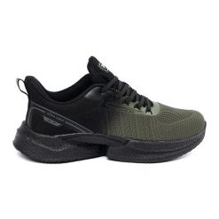 DK Męskie ciemno zielone buty sportowe. Zielone buty sportowe na co dzień męskie bez zapięcia. Za 181.89 zł.