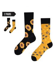 TODO SOCKS Skarpety (2 pary) w kolorze czarno-żółtym rozmiar: 35-38. Czarne skarpetki męskie TODO SOCKS, bez wzorów, prążkowane. Za 52.67 zł.