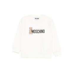 Bluza chłopięce Moschino avorio. Białe bluzy bez kaptura męskie MOSCHINO, l, z materiału. Za 398.25 zł.