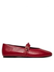 Steve Madden Baleriny Rejoice SM11003565 Czerwony. Czerwone baleriny damskie Steve Madden, bez wzorów, ze skóry, bez obcasa. Za 379.99 zł.