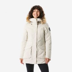 Second Life - Parka turystyczna damska zimowa Quechua NH900... - Stan Doskonały. Brązowe parki damskie QUECHUA, na jesień, m, bez wzorów, z materiału. Za 211.99 zł.