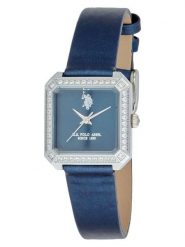 U.S. Polo Assn. Zegarek kwarcowy w kolorze srebrno-granatowym rozmiar: onesize. Niebieskie, analogowe zegarki damskie U.S. Polo Assn., metalowe. Za 195.99 zł.