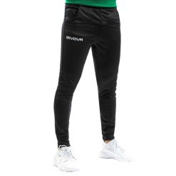 Męskie Spodnie Do Biegania P019. Niebieskie spodnie dresowe męskie Givova, bez wzorów, z dresówki. Za 129.99 zł.