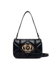 LOVE MOSCHINO Torebka JC4031PP1PLC0000 Czarny. Czarne listonoszki damskie Love Moschino, bez wzorów, ze skóry, bez dodatków. Za 1,009.00 zł.
