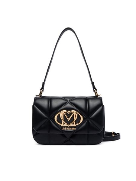 LOVE MOSCHINO Torebka JC4031PP1PLC0000 Czarny. Czarne listonoszki damskie Love Moschino, bez wzorów, bez dodatków. Za 1,009.00 zł.