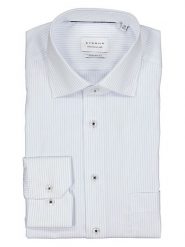 Eterna Koszula - Modern fit - w kolorze biało-niebieskim rozmiar: 41. Białe koszule męskie Eterna, bez wzorów, z bawełny, bez kołnierzyka, bez ramiączek. Za 109.78 zł.