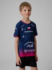 4F Koszulka meczowa replika wyjazdowa z sezonu 2025/26 dziecięca 4F x Projekt Warszawa - granatowa 146/152 (10-12 lat). Niebieskie koszulki dziewczęce 4f, l, bez wzorów, z dzianiny, bez ramiączek. Za 189.99 zł.