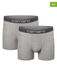 Camano Bokserki (2 pary) w kolorze szarym rozmiar: XL. Szare bokserki męskie camano, bez wzorów. Za 56.99 zł.