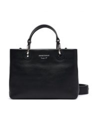 Emporio Armani Torebka EW000361 Czarny. Czarne torebki klasyczne damskie Emporio Armani, bez wzorów, ze skóry, bez dodatków. Za 2,239.00 zł.