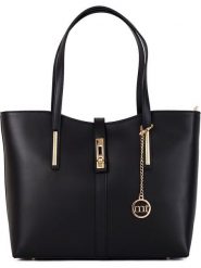 Mia Tomazzi Skórzana torebka "Como" w kolorze czarnym - 35 x 28 x 14 cm rozmiar: onesize. Czarne torebki klasyczne damskie Mia Tomazzi, bez wzorów, z materiału, bez dodatków. Za 369.99 zł.