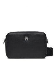 Tommy Hilfiger Torebka Th Essential Sc Camera Bag AW0AW15724 Czarny. Czarne torebki klasyczne damskie Tommy Hilfiger, bez wzorów, ze skóry, bez dodatków. Za 469.99 zł.