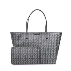 Torebka Tory Burch. Szare torebki klasyczne damskie Tory Burch, bez wzorów, bez dodatków. Za 1,619.00 zł.