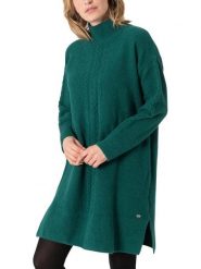 Timezone Sukienka dzianinowa w kolorze zielonym rozmiar: M. Zielone sukienki damskie Timezone, na co dzień, m, bez wzorów, z dzianiny, bez kołnierzyka, bez ramiączek, mini, proste. Za 134.85 zł.