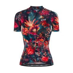 Koszulka rowerowa damska Quest Secret Garden. Topy sportowe damskie Quest, m, bez wzorów, z materiału, bez ramiączek. Za 199.99 zł.