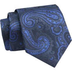 Krawat - ALTIES - Wzór Orientalny, Granatowy. Niebieskie krawaty i muchy męskie Alties, bez wzorów, z tkaniny, eleganckie. Za 49.00 zł.