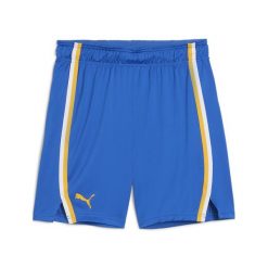Męskie koszykarskie szorty meczowe Maccabi PUMA Nautical Blue. Niebieskie szorty męskie Puma, bez kołnierzyka. W wyprzedaży za 189.00 zł.