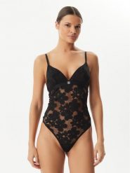 HUGO Body Bloom 50561602 Czarny. Czarne body damskie Hugo, bez wzorów, z syntetyku. Za 349.99 zł.